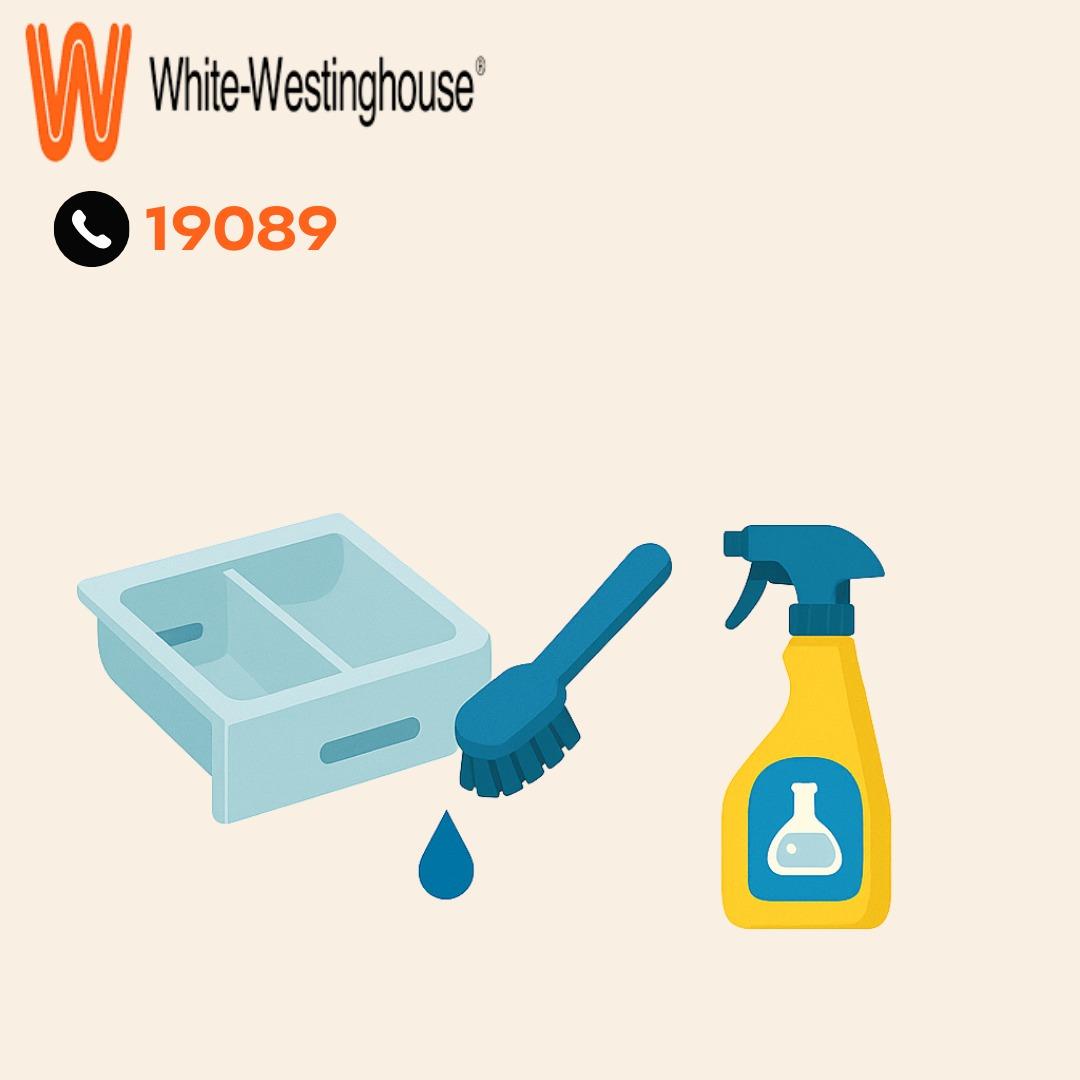 تنظيف درج المسحوق بغسالة وايت وستنجهاوس